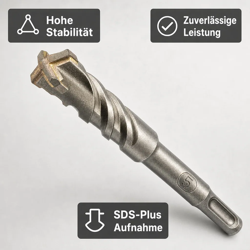 Hammerbohrer SDS Plus, 10mm, 4-Schneider, Betonbohrer