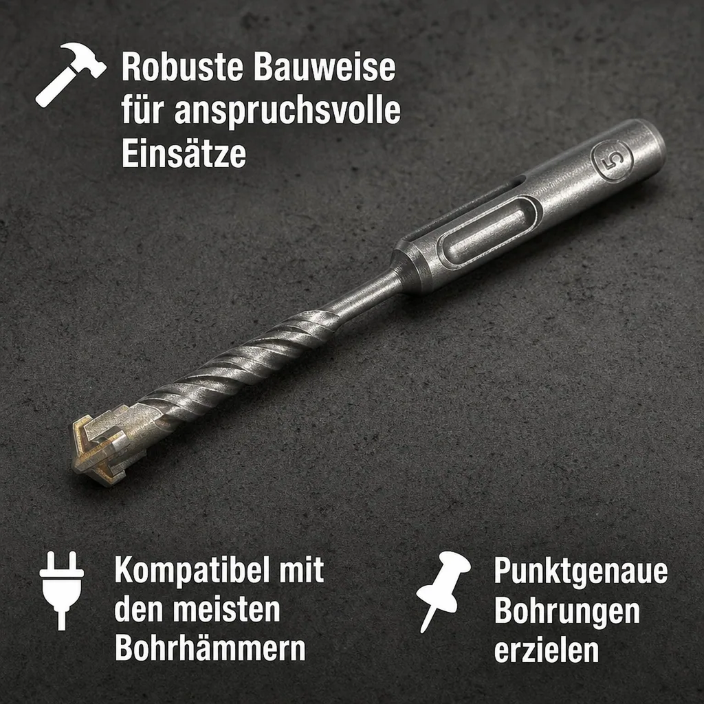 Hammerbohrer SDS Plus, 14mm, 600mm, 4 Schneider, Betonbohrer