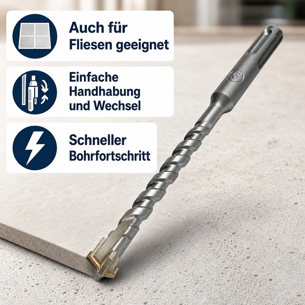 Hammerbohrer SDS Plus, 14mm, 600mm, 4 Schneider, Betonbohrer