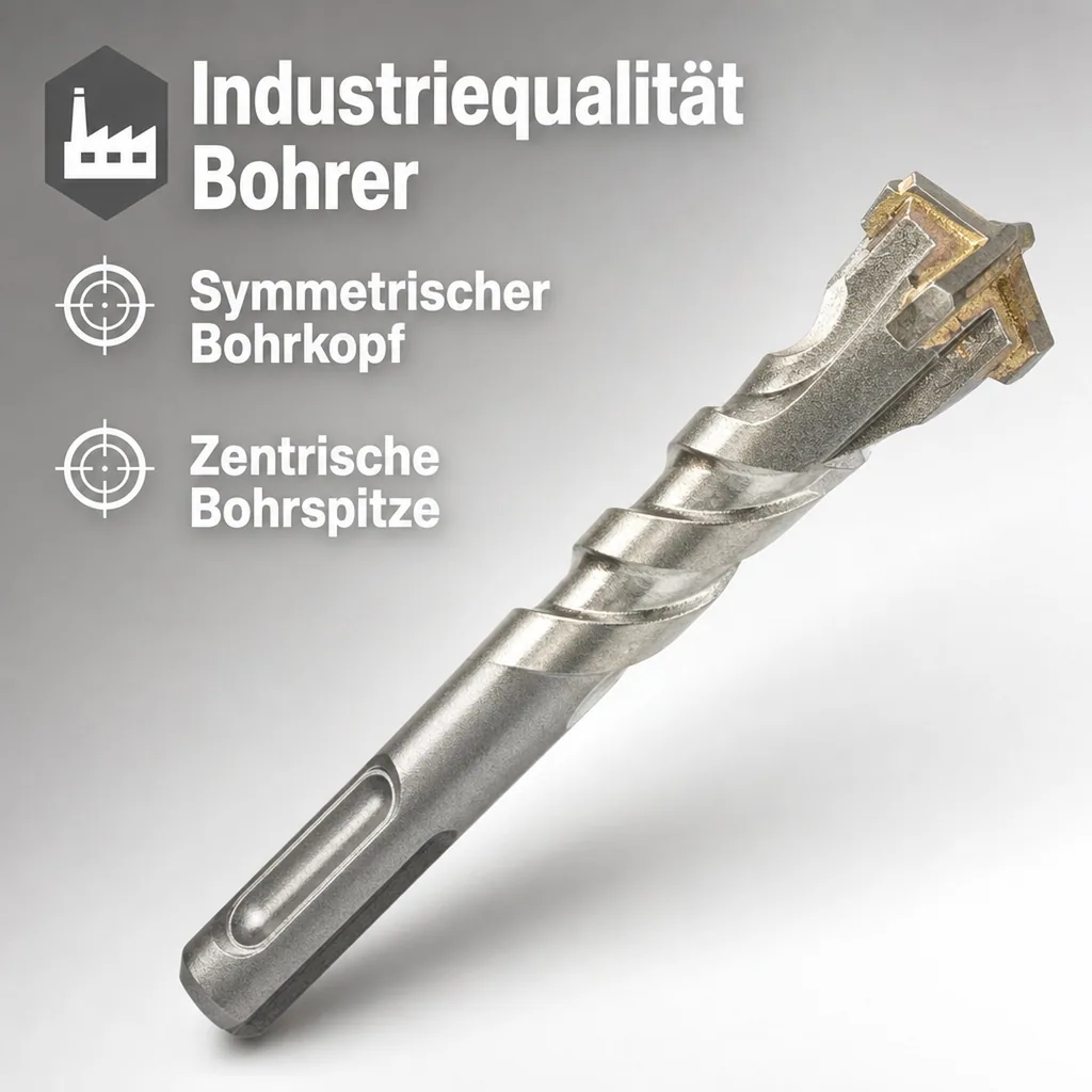 SDS Plus Bohrer, 16mm, 210mm Länge, Hammerbohrer, Betonbohrer