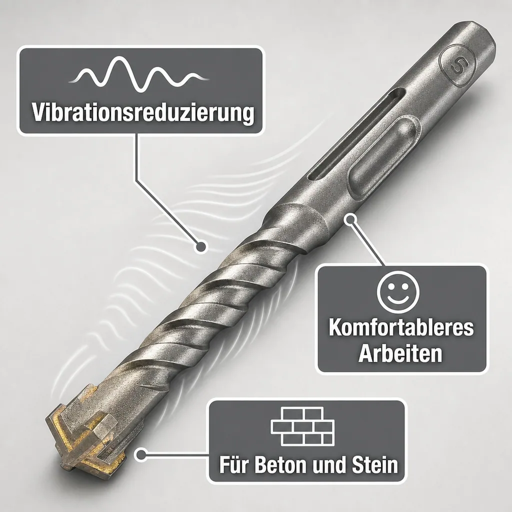 SDS Plus Bohrer, 16mm, 210mm Länge, Hammerbohrer, Betonbohrer