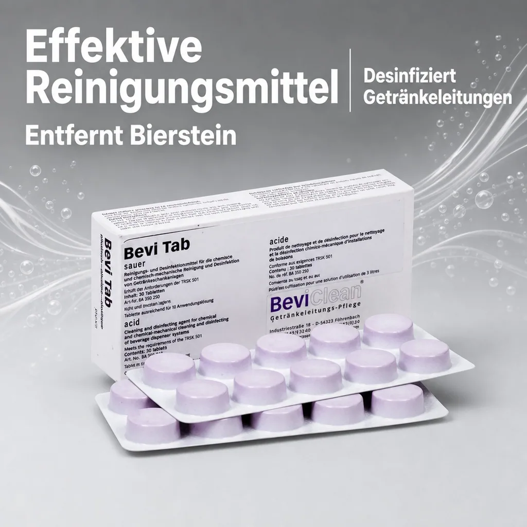 Bevi Tabs Sauer | Reinigungstabletten für Getränkeleitungen | Preis pro Stück