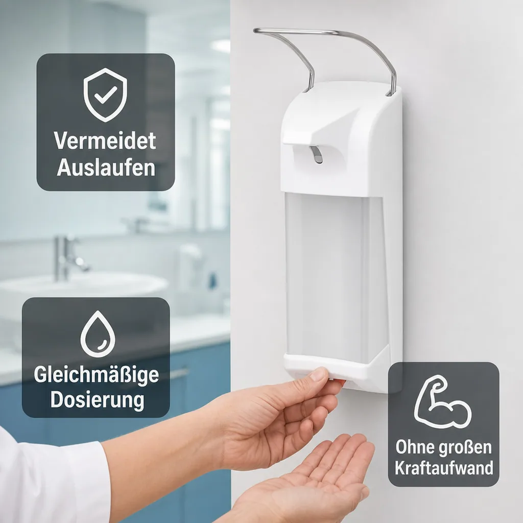 Desinfektionsspender/Seifenspender - LH 1000 ml Kunststoff inkl. Verschlussplatte