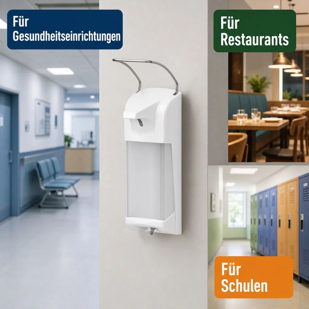 Desinfektionsspender/Seifenspender - LH 1000 ml Kunststoff inkl. Verschlussplatte