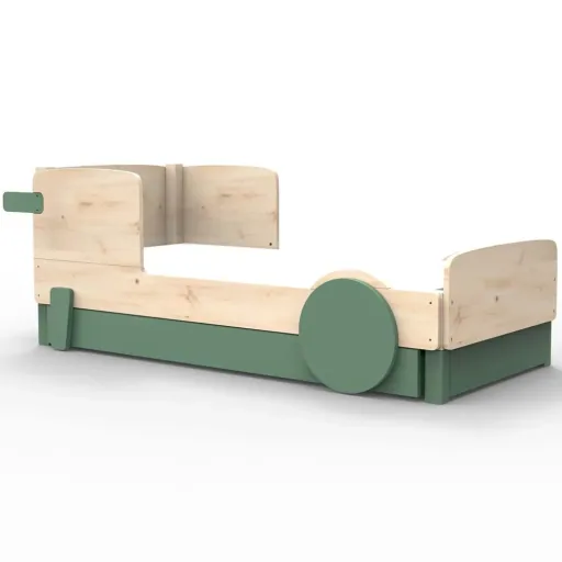Mathy by Bols Einzelbett "Discovery" mit Bettschublade, Farbe Elemente: basalt grey