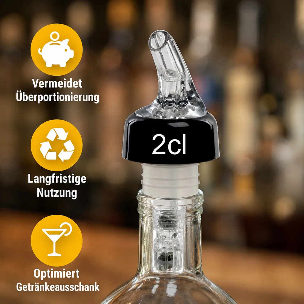 Portionierer, Spirituosen Dosierer - COMPACT, klar-transparent, Ausschankmenge: 30 ml