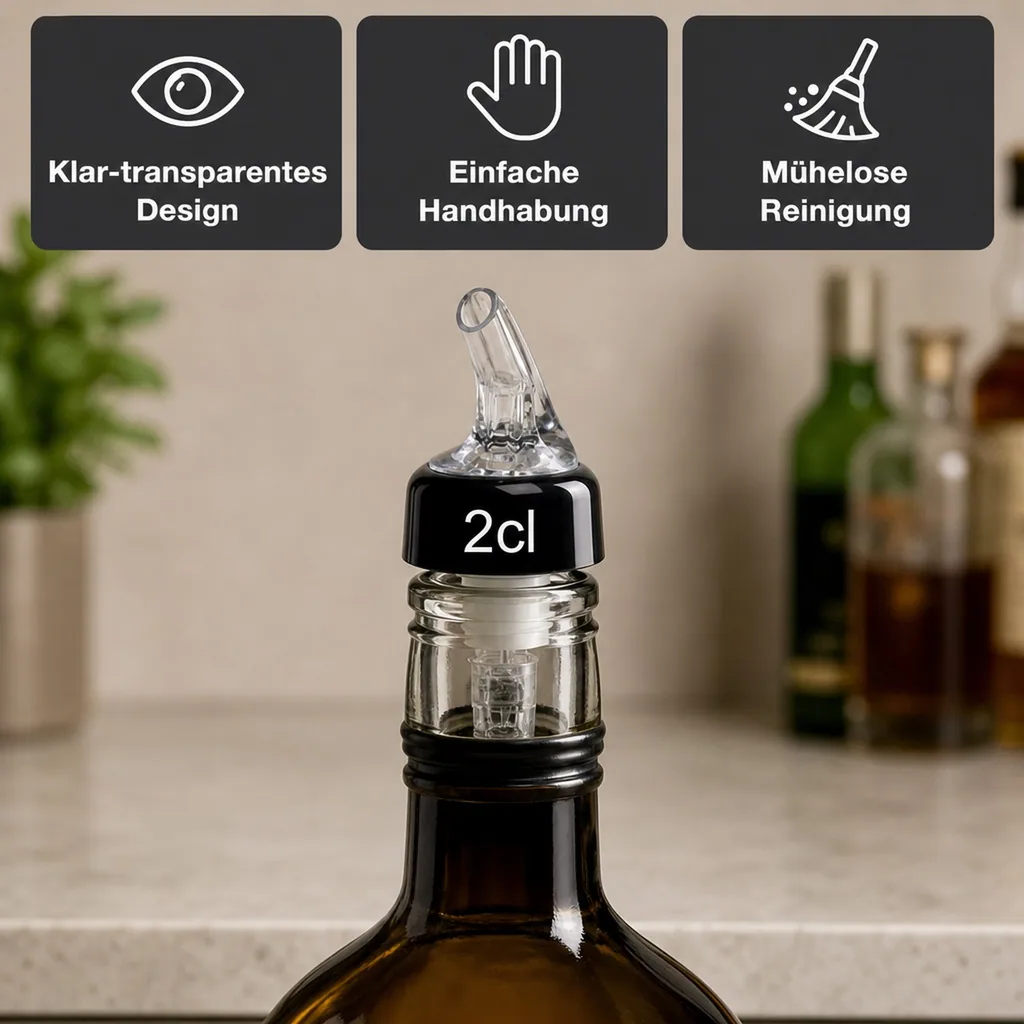 Portionierer, Spirituosen Dosierer - COMPACT, klar-transparent, Ausschankmenge: 30 ml