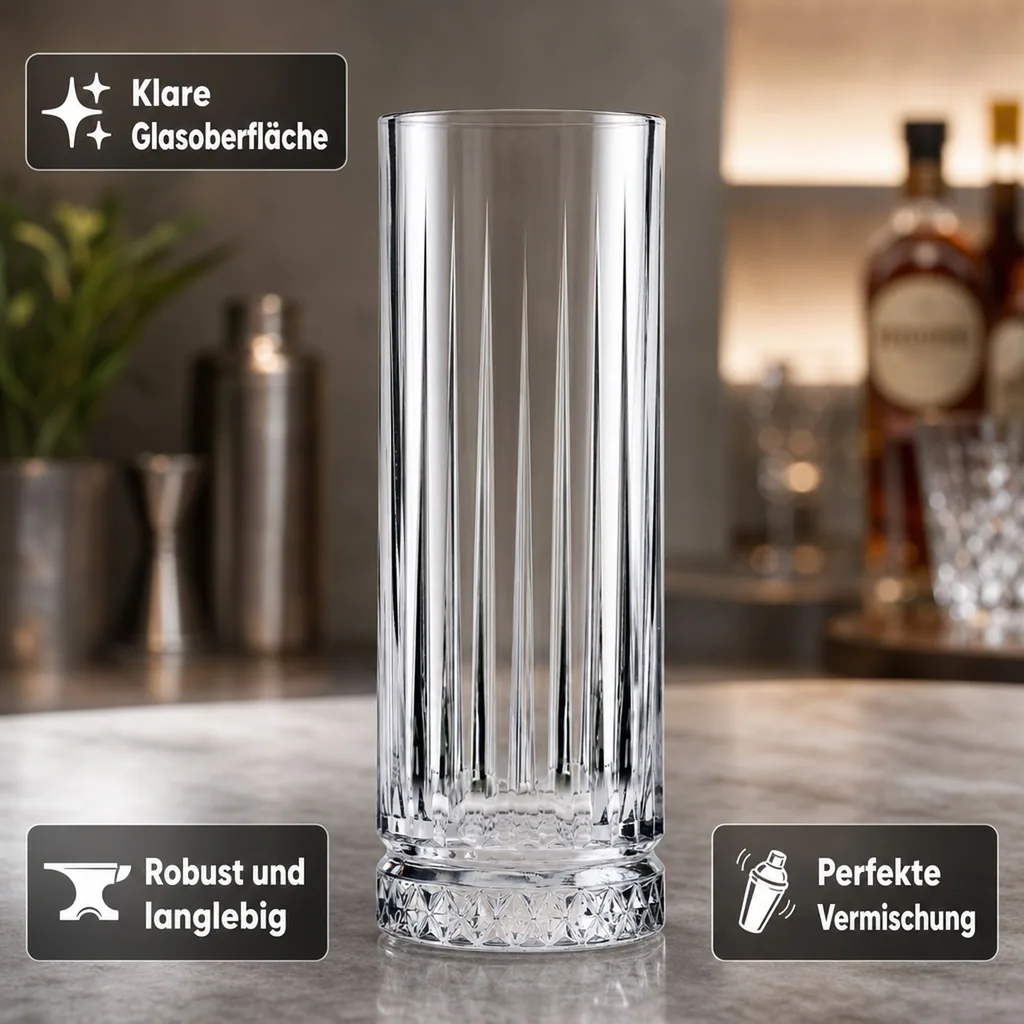 Longdrinkgläser, Trinkgläse - 12er-Set - Elysia, 445 ml