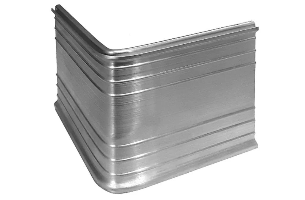 Eckwinkel 90grad für Ultra Starke Alu Rasenkante 14cm | Beeteinfassung | Beetumrandung | Beetbegrenzungen