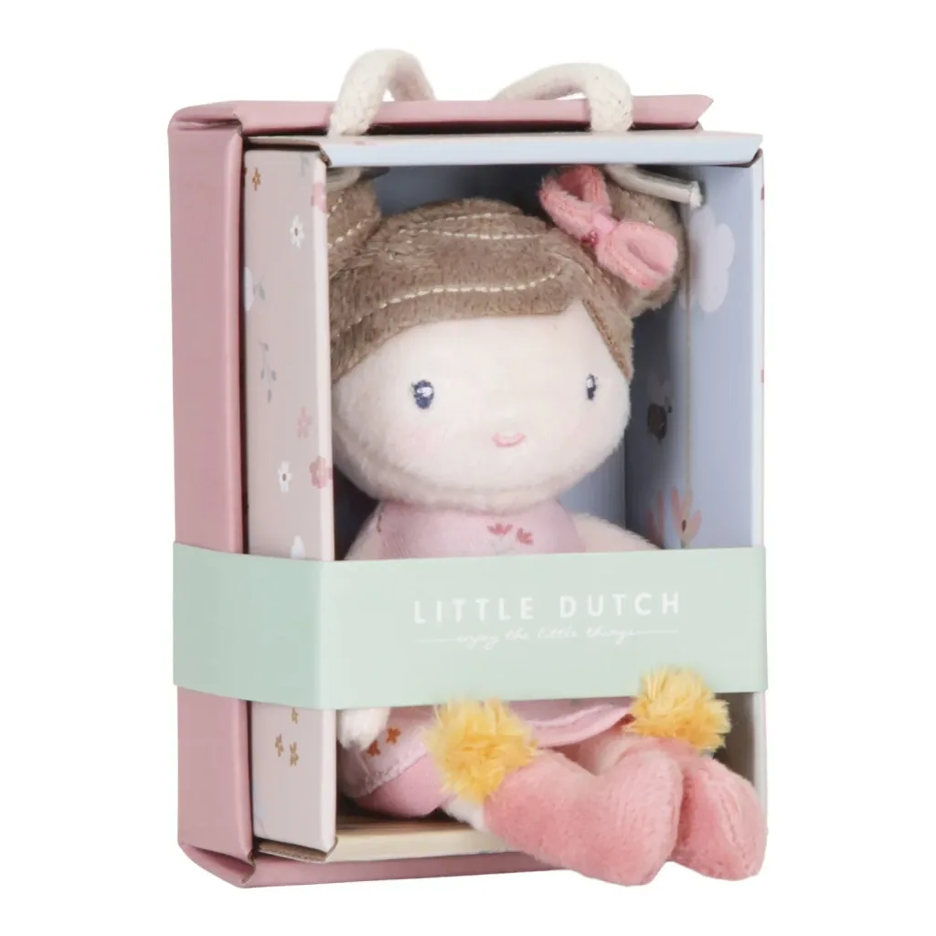 Little Dutch Stoffpuppe, Kuschelpuppe - Rosa, 10 cm