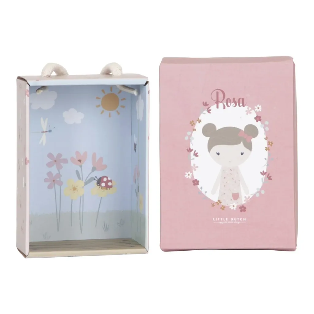 Little Dutch Stoffpuppe, Kuschelpuppe - Rosa, 10 cm
