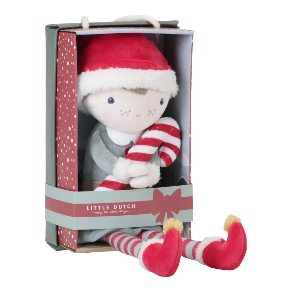 Little Dutch Stoffpuppe, Kuschelpuppe, Weihnachtspuppe - Jim 35 cm