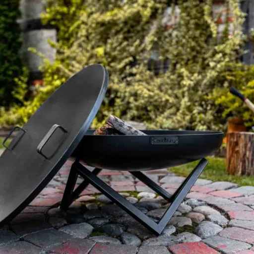 Feuerschale Garten, 60 cm Stahl Feuerschale