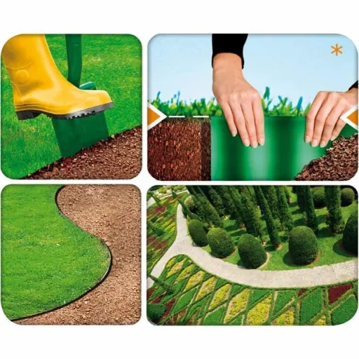 Gartenrand braun 10cm x 9m, Rasenkante, Beetbegrenzung