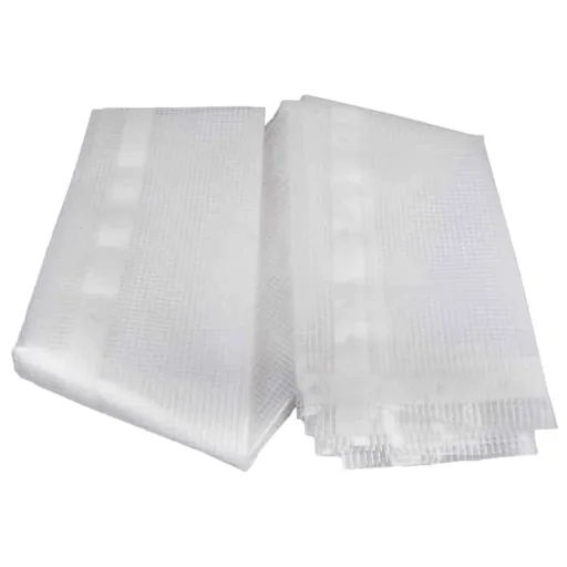 Abdeckplane transparent 4x5 (20m²), Gitterfolie, Schutzplane, wasserdicht