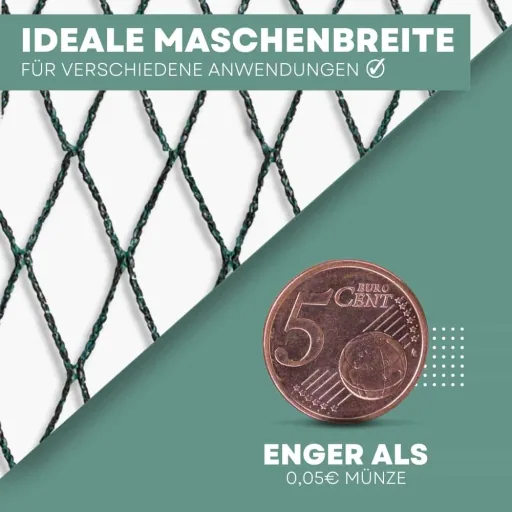 Teichschutznetz 4x6m, 24m², Teichnetz, Laubschutznetz, engmaschig