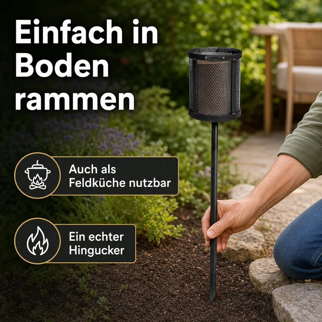 Feuerkorb, Schwedenfeuer, Feuerkorb Garten, Feuerstelle