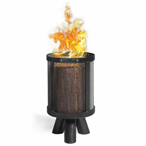 Feuerkorb, für Schwedenfeuer, aus Naturstahl, 3kg, Gartendeko