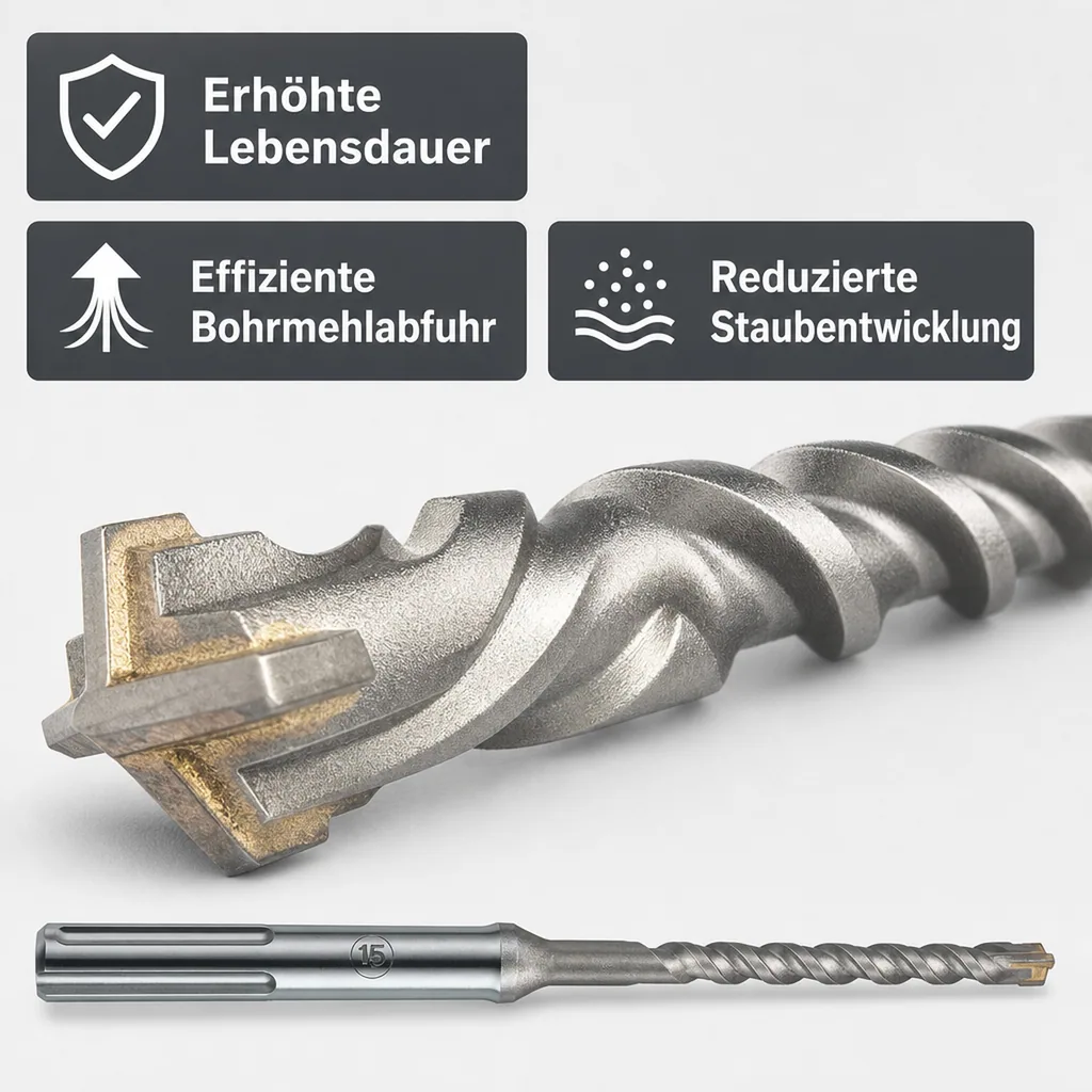 SDS Max Bohrer, Hammerbohrer, 25mm, 4 Schneider, Betonbohrer