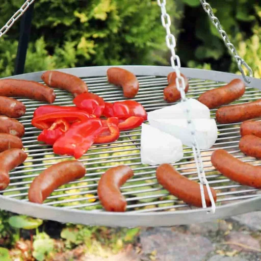 Grillrost Edelstahl 50 cm, runder Grillrost