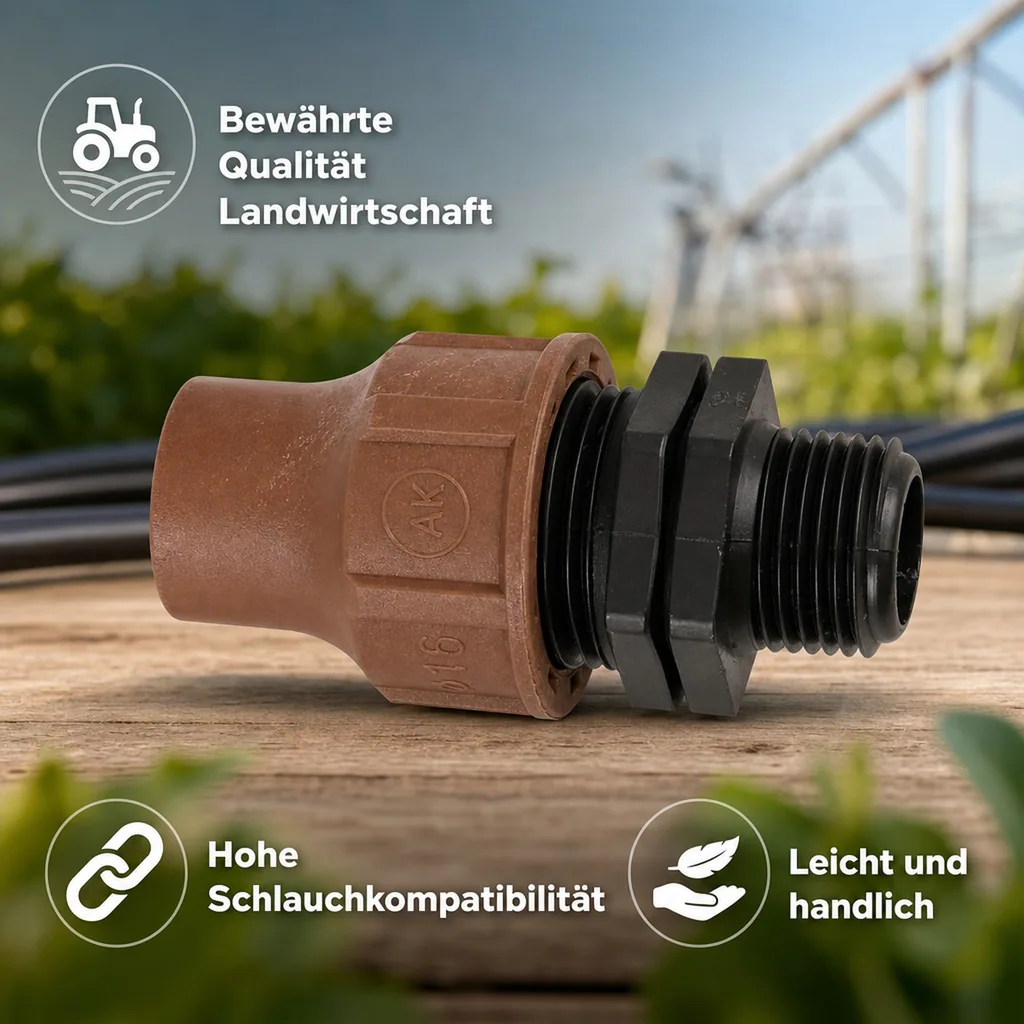 3 4 zoll Kupplung, 16mm Schlauchverbinder, Gewindekupplung