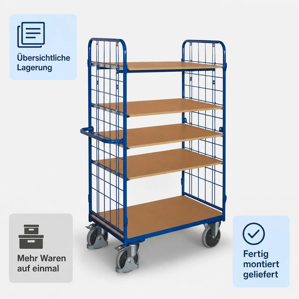 Paketwagen, Transportwagen 400 kg Traglast, Etagenwagen
