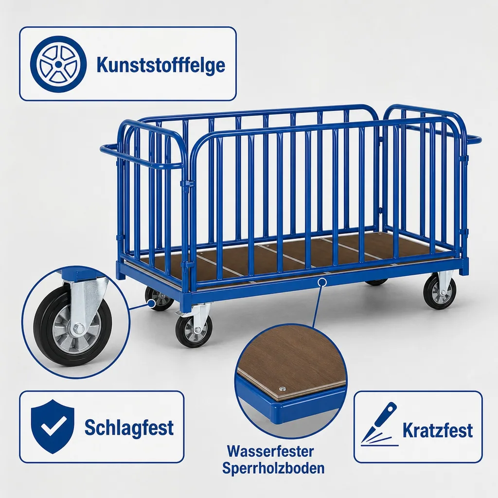 Streben Vierwandwagen 500 kg Typ S (TG)