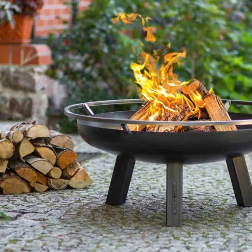 Feuerschale, Garten Feuerschale, 80 cm Stahl Feuerschale