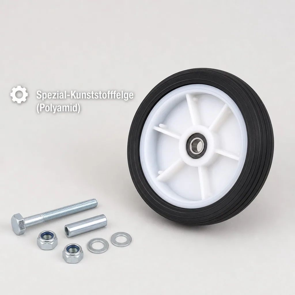 Vollgummirad 260 x 65 mm für Transportkarren