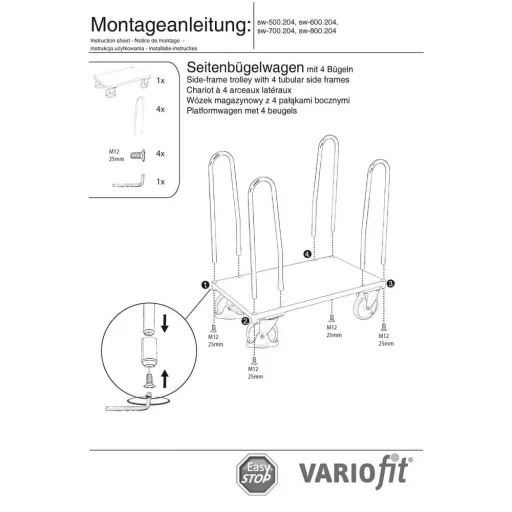 Seitenbügelwagen Typ L + EasySTOP