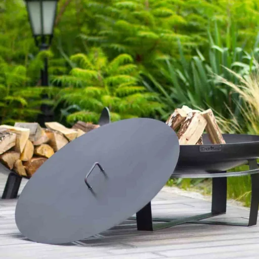 Feuerschale 70 cm, Feuerstelle Garten, Stahl Feuerschale, 15kg