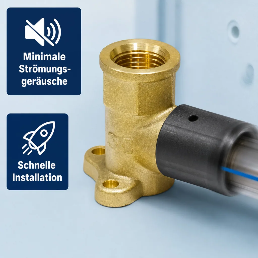 Steckfitting Wandwinkel, 20mm, Rohrverbinder Stecksystem