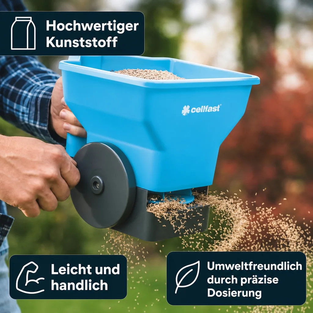 Handstreuer, Düngerstreuer, Samenstreuer, 3 Liter