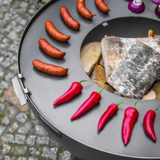 Grillplatte Feuerschale 98 cm, Stahl, Grillzubehör