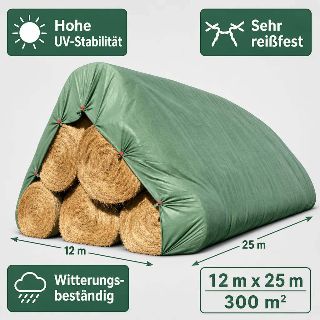 Strohvlies Schutzvliese 140g/m² 12m x 25m (300m²)