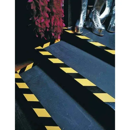 Bodenmarkierung, Bodenmarkierungsband, 50 mm x 33 m, gelb, PVC Warnband