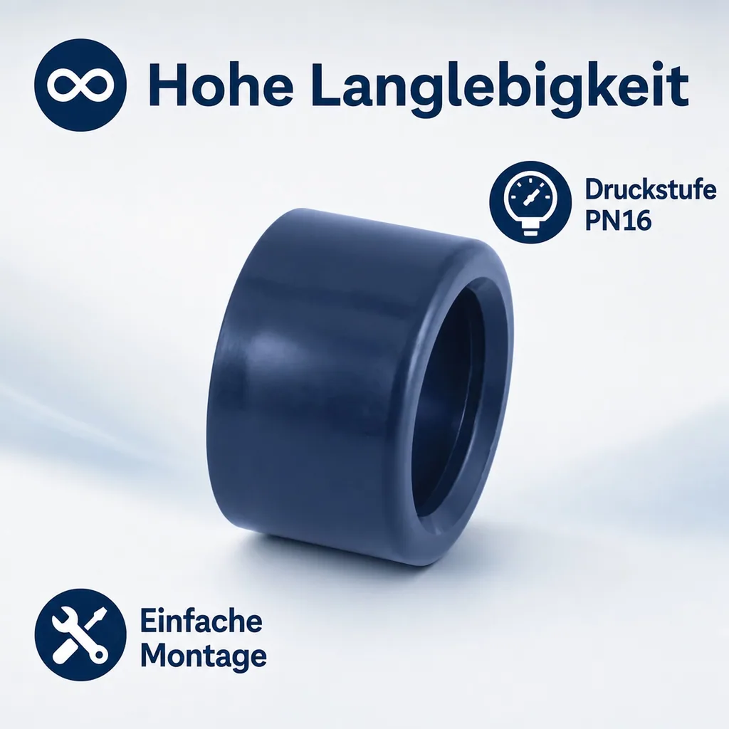 PVC Reduzierung kurz 32 x 20 mm PN16, Klebefitting