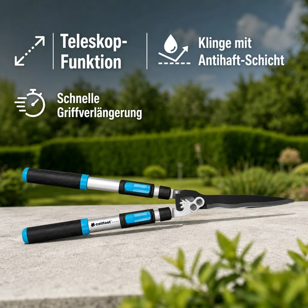 Teleskop Heckenschere IDEAL