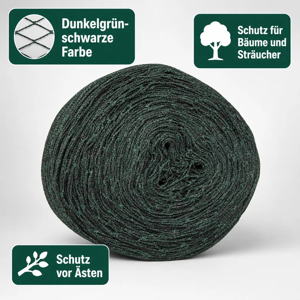 Teichschutznetz 400m², 8x50m, UV-stabil, reißfest, Laubschutznetz Teich