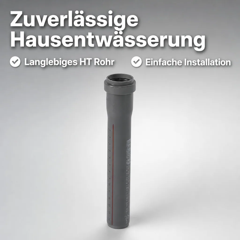HT Rohr 160, HT Abflussrohr, DN 160, Hausentwässerung