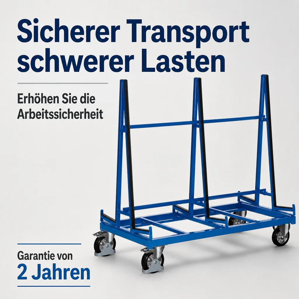 Plattenwagen, Schwerlast, zweiseitig, Auflagenbreite 270 mm