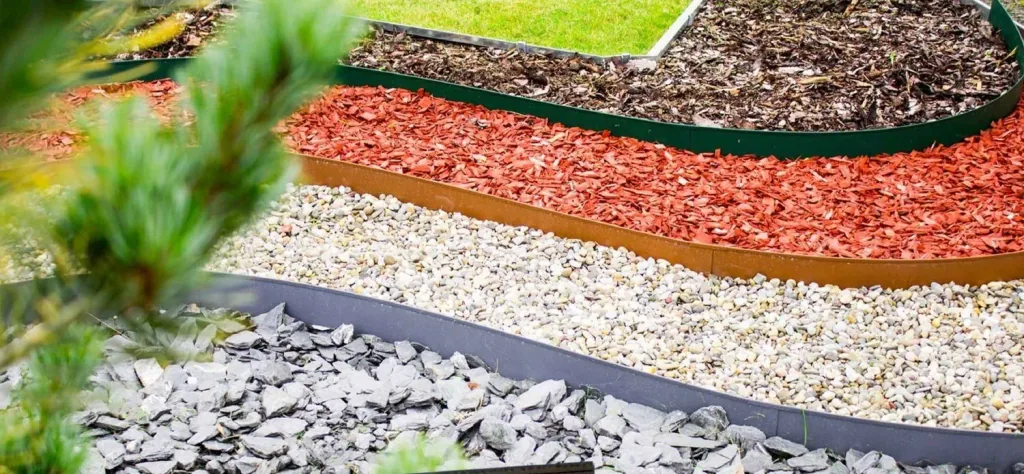 Rasenkanten Metall 13.5cm x 120cm | Beeteinfassung | Beetumrandung | Beetbegrenzungen, Color-GS: braun