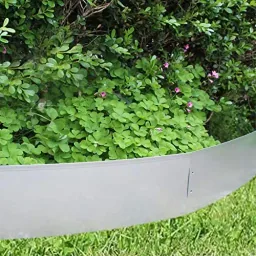 Rasenkanten Metall Alu/Zink 100 cm x 18 cm | Rasenkanten | Beeteinfassung | Beetumrandung | Beetbegrenzungen