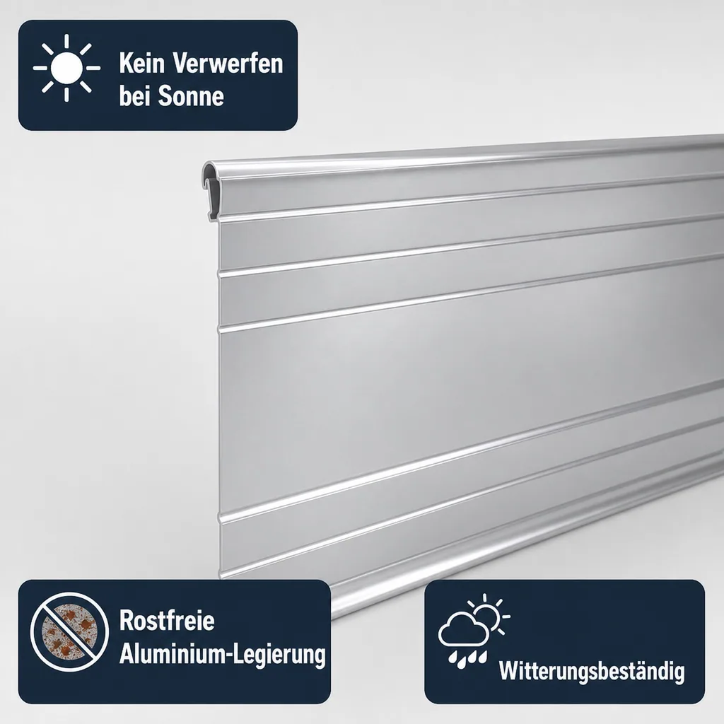 5er Set Ultra Starke Alu Rasenkanten 10cm x 2m (10m lang) | Beeteinfassung | Beetumrandung | Beetbegrenzungen, Color-GS: ohne Farbe