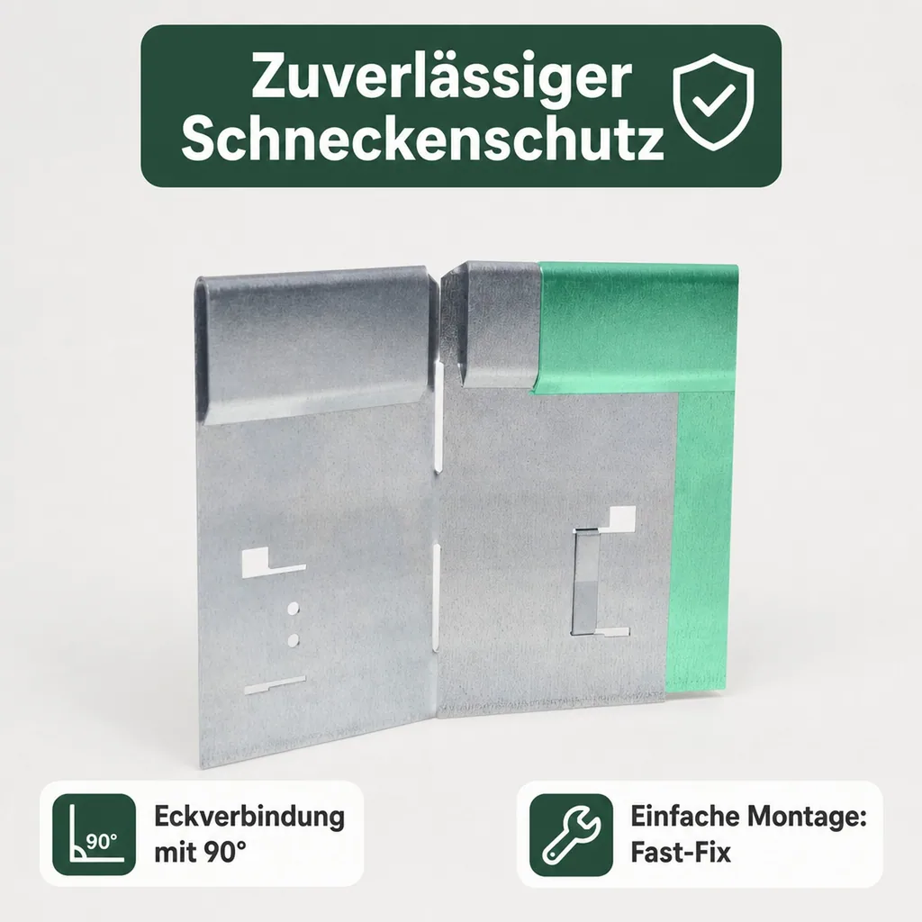 Ecke für Rasenkante Exklusiv Teil 1 8x8x14,8 cm | Rasenkanten | Beeteinfassung | Beetumrandung | Beetbegrenzungen