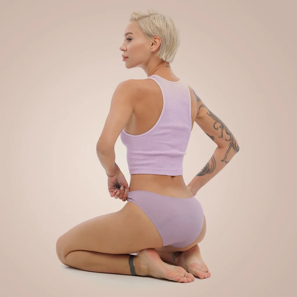 Weekiss Seamless Periodenunterwäsche, Menstruationsunterwäsche, Periodenslip, Größe: XXL (44); Mengen-Rabatte: ohne; Farbe Weekiss: Hellviolett