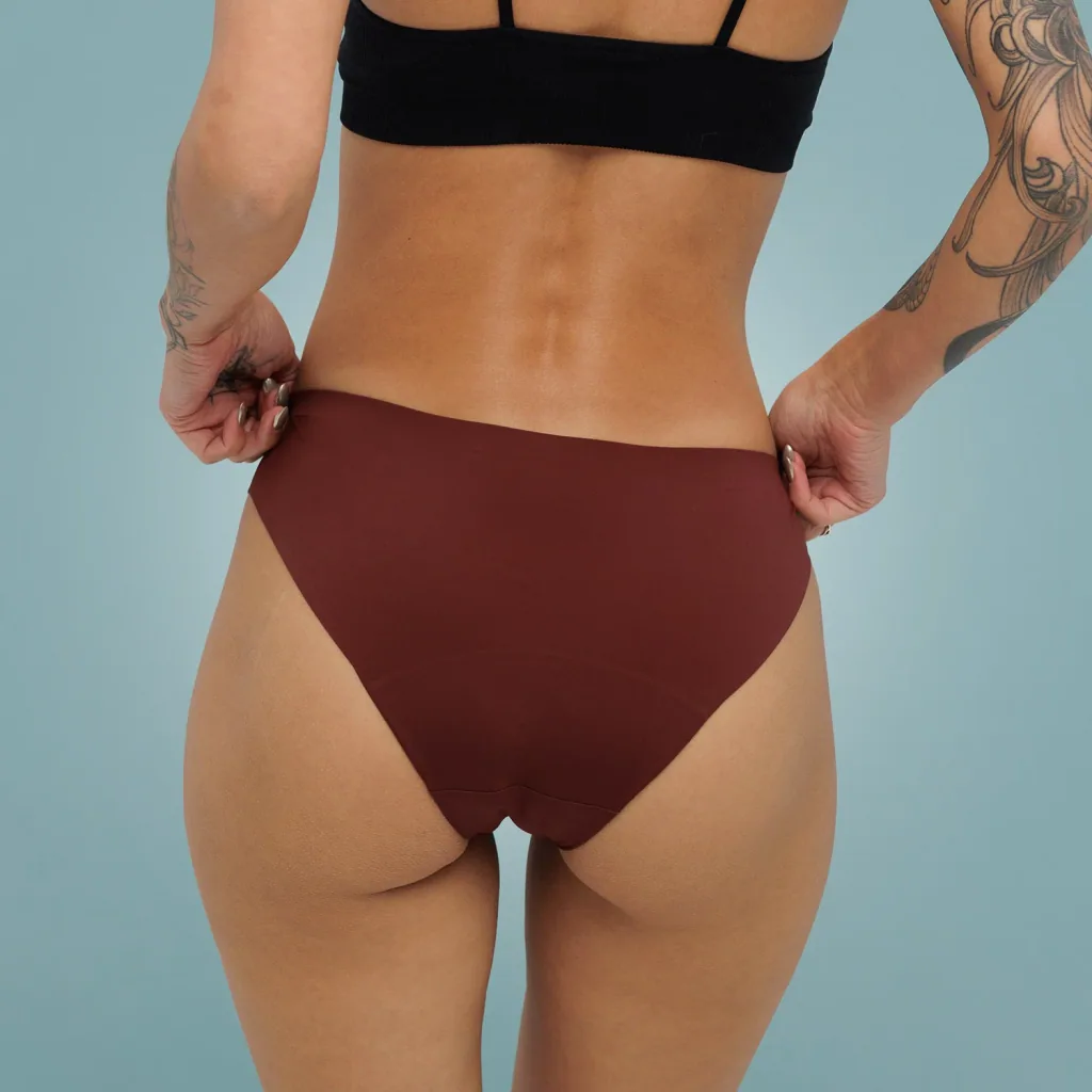 Weekiss Seamless Periodenunterwäsche, Menstruationsunterwäsche, Periodenslip, Größe: XXL (44); Mengen-Rabatte: ohne; Farbe Weekiss: Rot