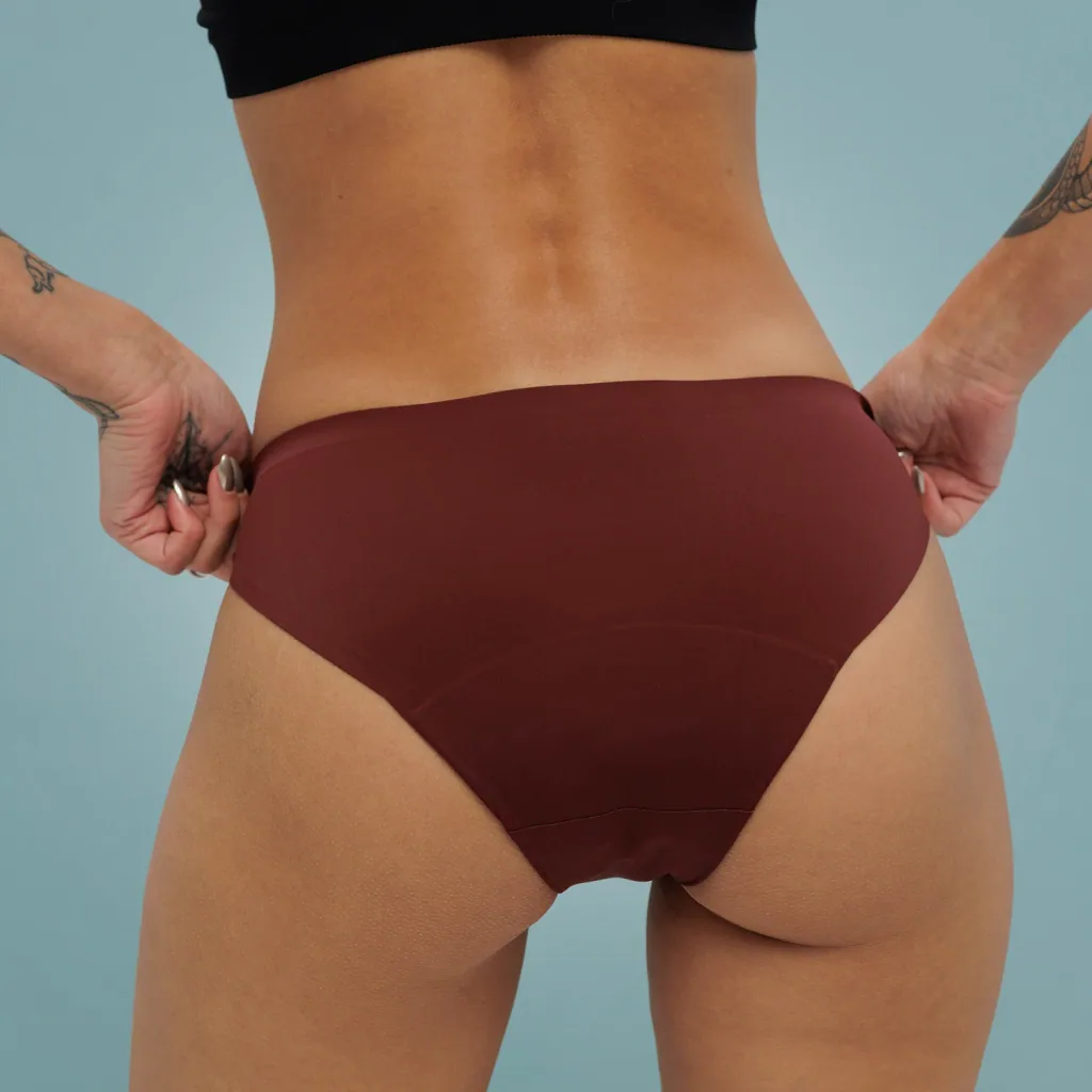 Weekiss Seamless Periodenunterwäsche, Menstruationsunterwäsche, Periodenslip, Größe: XXL (44); Mengen-Rabatte: ohne; Farbe Weekiss: Rot