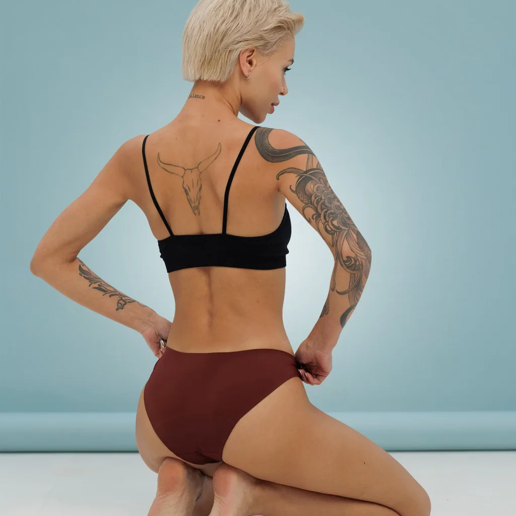 Weekiss Seamless Periodenunterwäsche, Menstruationsunterwäsche, Periodenslip, Größe: XL (42); Mengen-Rabatte: ohne; Farbe Weekiss: Rot