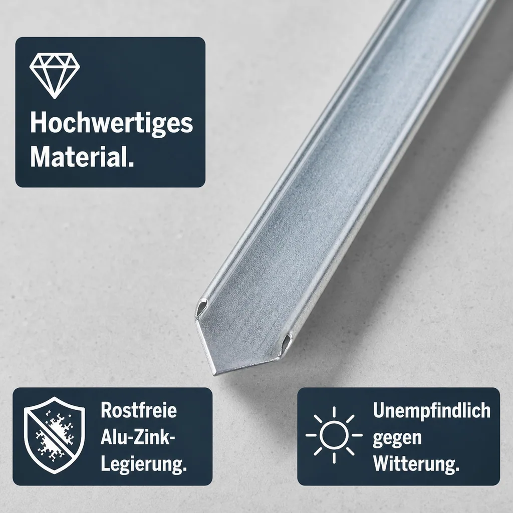 Erdanker für schmale Rasenkanten und Rasenkantenband 40 x 2,6 x 0,2 cm | Bodenanker | Erdnägel